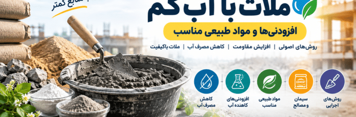 آموزش ساخت ملات با حداقل آب؛ افزودنی‌ها و مواد طبیعی مناسب