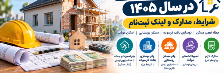 انواع وام بازسازی خانه در سال ۱۴۰۵؛ شرایط، مدارک و لینک ثبت‌نام
