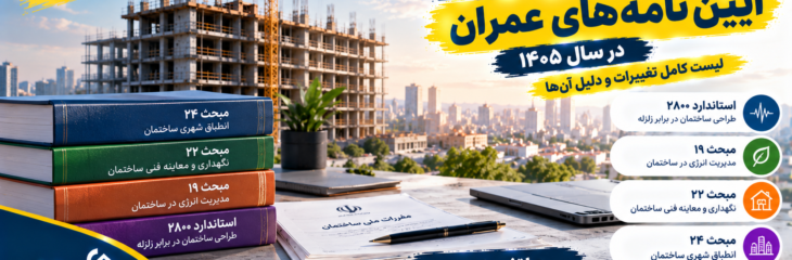اصلاحات جدید آیین‌نامه‌ها و مقررات عمران در سال ۱۴۰۵؛ لیست کامل تغییرات و دلیل آن‌ها
