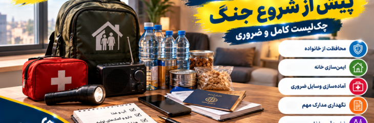اقدامات ایمنی خانه پیش از شروع جنگ؛ چک‌لیست کامل محافظت از خانواده، شیشه‌ها و وسایل منزل